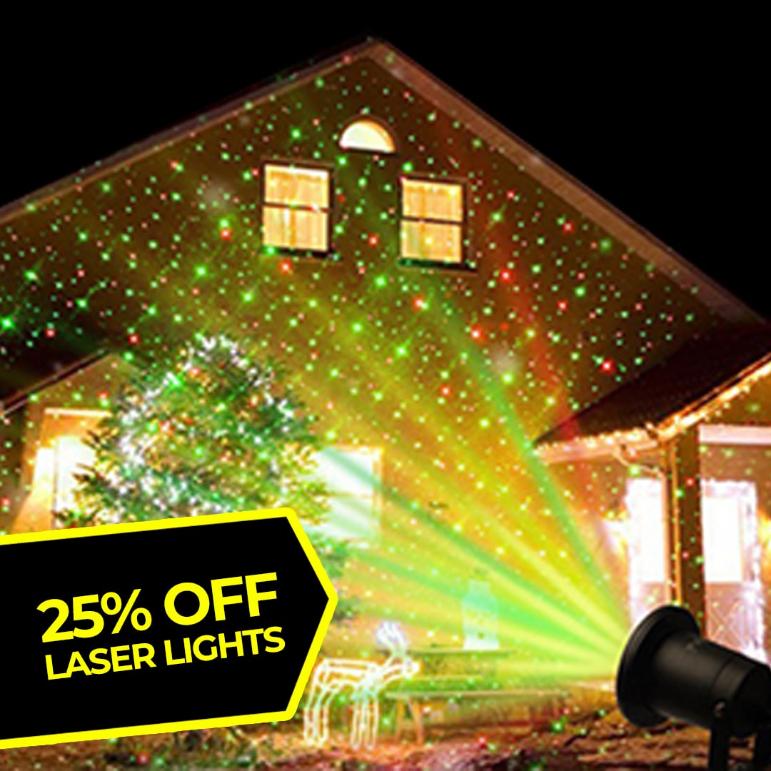25% OFF LED LASER PROJECTION LIGHTS