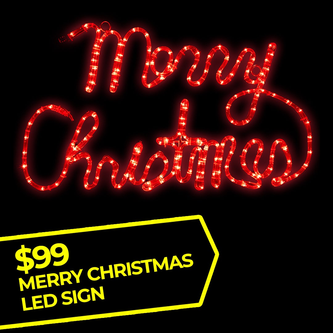 $99 MERRY CHRISTMAS LED SIGN