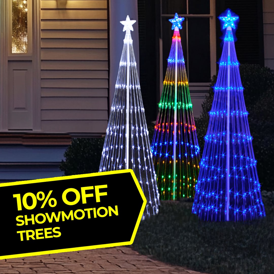 10% OFF SHOWMOTION TREES