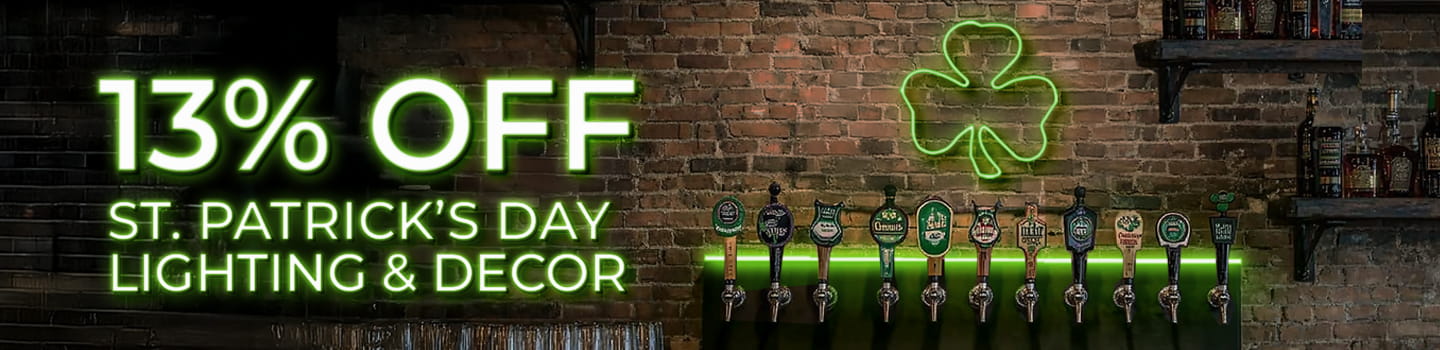 13% OFF ALL ST. PATRICK'S DAY LIGHTING & DECOR