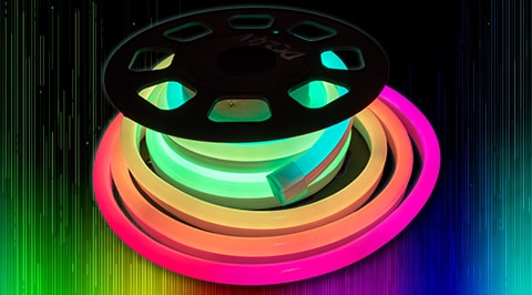 Dream Color RGB Color Changing Chasing SMD Neon Rope Lights