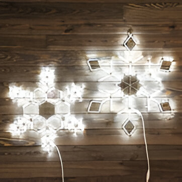 LED Rope Light Patriotic Triple Star Motif - Lighted Silhouette - Red, Cool  White, and Blue - 20 Inch