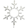 18 Inch Cool White LED Rope Light Snowflake Decoration v1 - Lighted Sign