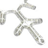18 Inch Cool White LED Rope Light Snowflake Decoration v1 - Lighted Sign