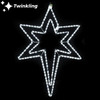 LED Rope Light Bethlehem Star Motif with Twinkling Center - Lighted Silhouette - Cool White - 33 Inch