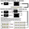 wiring diagram for 12 volt / 24 volt 18 function led rgb touch controller