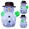 12 inch 3d led acrylic snowman motif