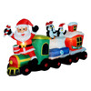 7 foot long santa train led christmas inflatable