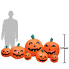 7 Piece Jack-O'-Lantern Pumpkin Family Halloween Inflatable - LED Lighted Yard Display