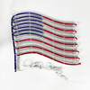 24 inch red cool white, red and blue led rope light usa flag LED rope sign