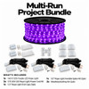 Purple LED Rope Light - 120 Volt - 148 Foot Spool