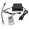 black - 120 volt outdoor multi-function rgb led color changing strip light controller with remote