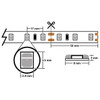 12 volt smd-3528 ip65 led strip light profile graphic