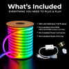 RGB Color Changing SMD LED Neon Rope Light - 120 Volt - 148 Feet