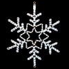 LED Rope Light Snowflake Motif - Lighted Silhouette - Cool White - 28 Inch