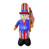 6 Foot July 4th Patriotic Uncle Sam Inflatable - LED Lighted Yard Display