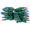 70 M5 LED Red, White, and Blue String Light Set - 4 Inch Spacing