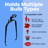 Rooftop Ridge Line Mounting Clips For Bulbs - C6, C7, C9 & More - Pro Series - 25 Pack