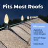 Rooftop Ridge Line Mounting Clips For Bulbs - C6, C7, C9 & More - Pro Series - 25 Pack