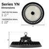 LED UFO High Bay Light - Series YN - Selectable Wattage (100W-240W) - 36,000 Lumens Max - Cool White  (5000K)