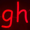 LED Neon Strip Light Naughty List Hanging Christmas Decoration - Lighted Sign - Red - 24 Inch