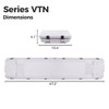 LED NSF Vapor Tight Light - Series VTN - 4 Foot - Selectable Wattage (105W-165W) - 27,400 Lumens Max - Tunable CCT (3500/4000/5000K)
