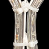 LED Rope Light Snowflake Decoration v1 - Lighted Sign - Cool White and Blue - 32 Inch Display