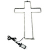 LED Neon Strip Light Cross Decoration - Lighted Sign - Double Sided - Cool White - 24 Inch