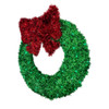 Pre-Lit LED Outdoor Christmas Wreath with Bow- Green/Red Pre-Lit LED Outdoor Christmas Wreath with Bow- Green/Red