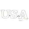 LED Rope Light Patriotic USA Decoration - Lighted Sign - Red, Cool White, and Blue - 48 Inch