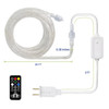 RGB Color Changing Chasing LED Rope Light with Sparkle Effects - 120 Volt - 25 Feet