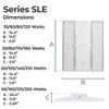 LED Linear High Bay Light - Series SLE - Selectable Wattage - CCT Tunable (4000/5000K) - Sold in Multiples of 2