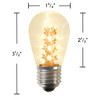 S14 LED Transparent Sign Bulb - 16 LEDs Per Bulb - E27 Base