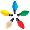 C7 Christmas Light Bulbs - 5 Watt - Ceramic - 25 Pack