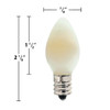 C7 Christmas Light Bulbs - 5 Watt - Ceramic - 25 Pack