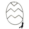 Easter egg LED decoration unlit with wall plug