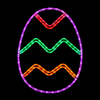 easter egg red, purple, green, amber