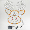 Reindeer, rudolph red nose, LED neon sign