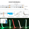 RGB+WW LED Strip Lights - Addressable Color Changing Chasing & Warm White WS2814 IC - 24 Volt - Dotless FCOB - Indoor Use (IP30) - 16.4 Foot Bundle