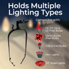 Holds Multiple lighting types
