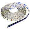 RGB Cool White Color Changing LED Strip Light - 12 Volt - High Output (SMD 5050) - Indoor Rated (IP22) - 16.4 Foot Bundle