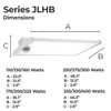 LED Linear High Bay Light - Series JLH - Selectable Wattage - CCT Tunable (4000/5000/5700K) - Sold in Multiples of 2