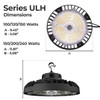 LED UFO High Bay Light - Series ULH - Selectable Wattage (80W-300W) - 46,500 Lumens Max - Tunable CCT (4000/5000K)