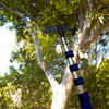4-12 Foot Telescoping Extension Pole with Utility Hook - Hanger for Christmas Lights