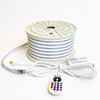 RGB LED Neon Rope Light Kit with Wireless RF Remote, LED Controller, Power Supply, and Flexible Silicone Neon Strip