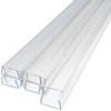 24 inch x 1 inch clear mounting track  for rgb led rope light