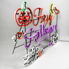 LED Neon Strip Light Happy Halloween - Animated Lighted Sign - Multicolor - 36 Inch