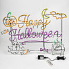 LED Neon Strip Light Happy Halloween - Animated Lighted Sign - Multicolor - 36 Inch