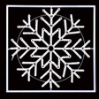48 inch cool white led rope light snowflake motif