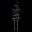 LED Rope Light Nutcracker with Drum Christmas Decoration - Lighted Sign - Multi-Color - 108 Inch